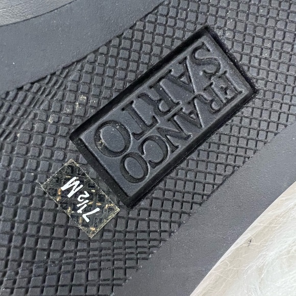 WOMENS BLACK LEATHER FRANCO Sarto MULES CLOGS  Low HEEL SHOES SIZE 7.5 M - Picture 15 of 16